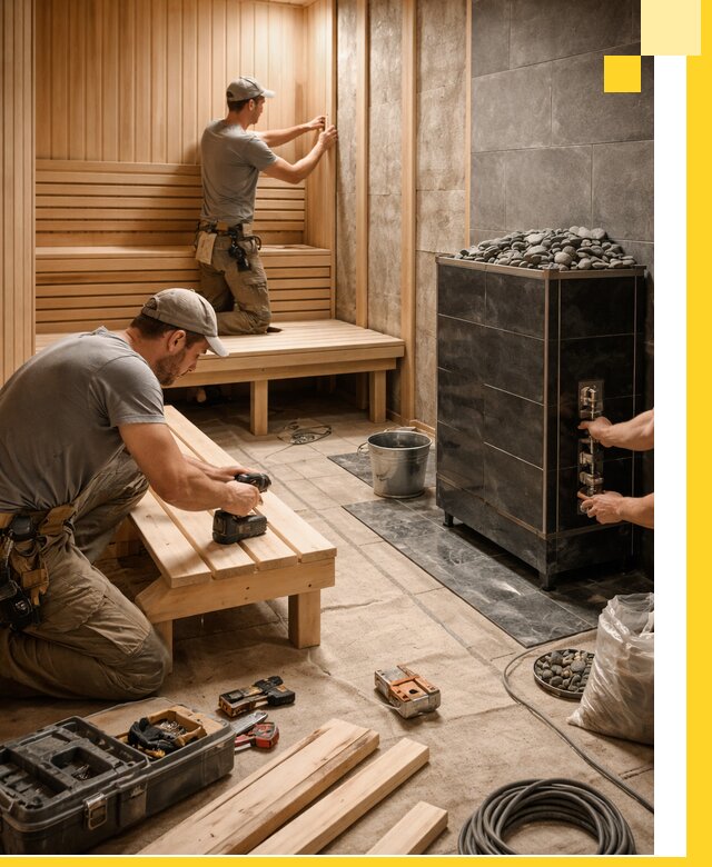 Дизайн и строительство интерьерных саун под ключ в Октябрьском