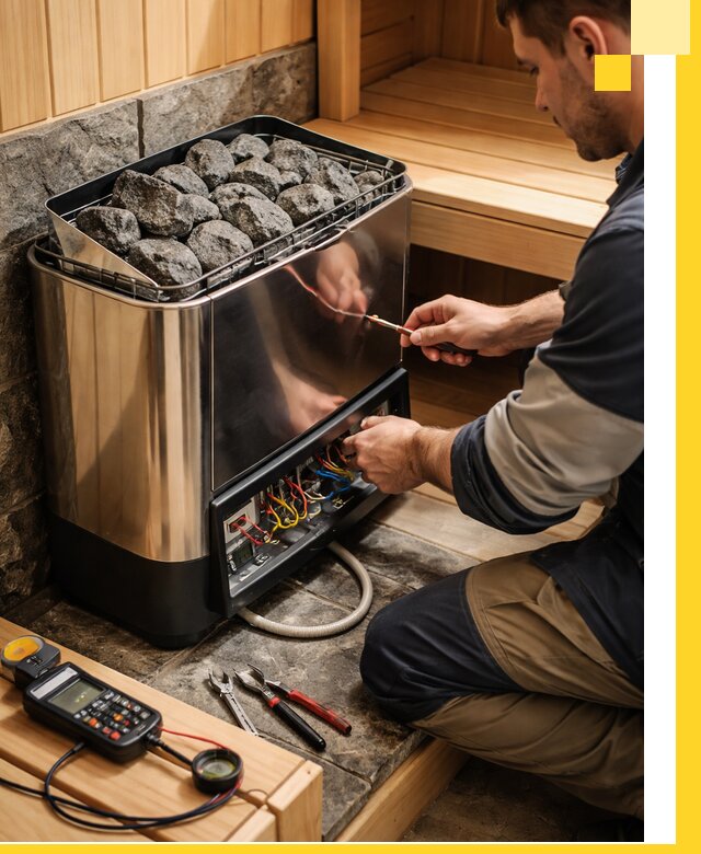 Продажа и установка электрокаменок для саун в Октябрьском