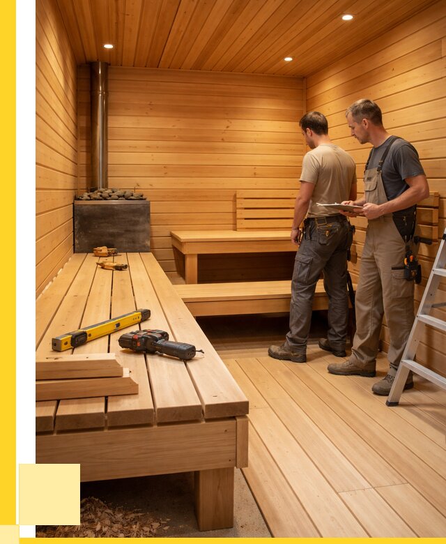 Отделка бань и саун в Октябрьском по цене от 4661 р. | ЭриданКтб