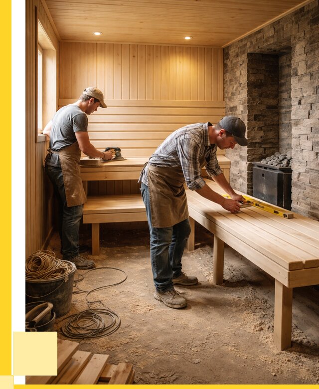 Отделка бани в Октябрьском: внутренняя отделка от 3107 р. | ЭриданКтб