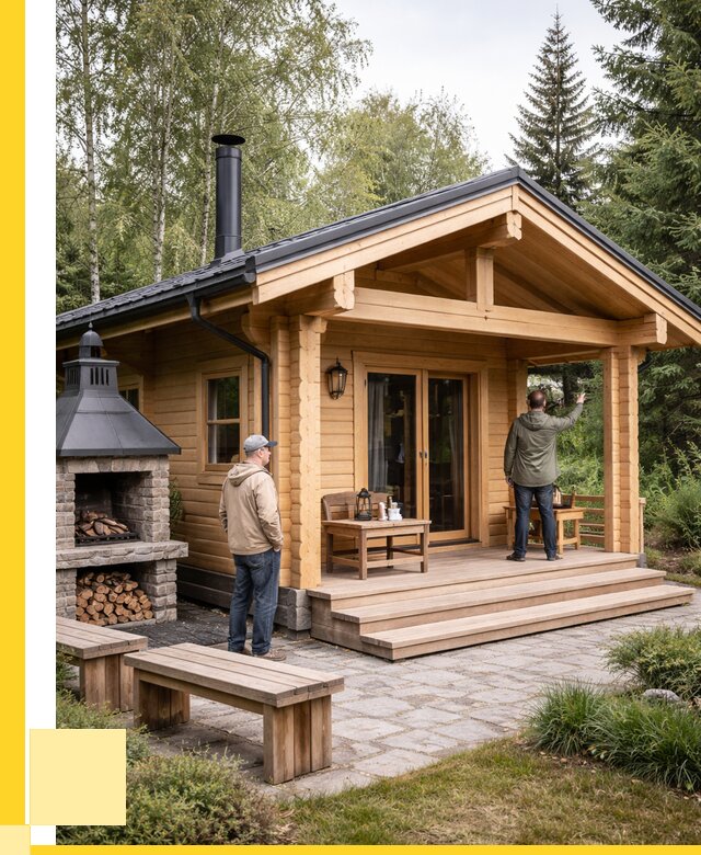 Деревянные бани под ключ в Октябрьском от 466065 р. | ЭриданКтб