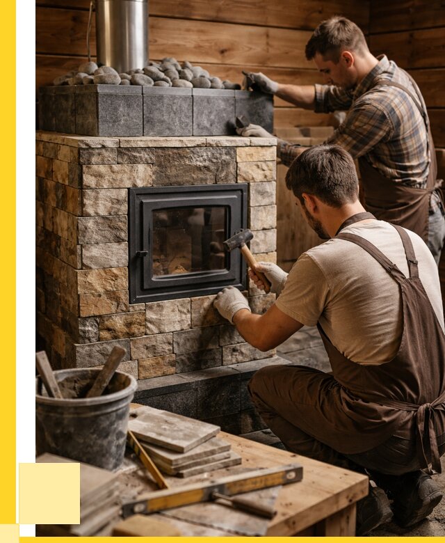 Облицовка банной печи в Октябрьском от 15536 р. | ЭриданКтб