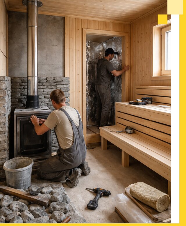 Строительство и изготовление бань под ключ в Октябрьском