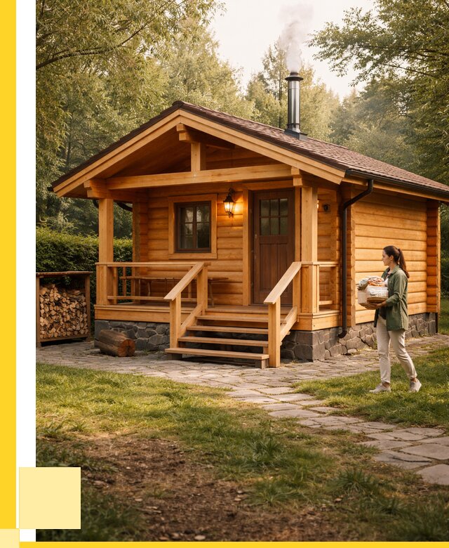 Купить баню под ключ в Октябрьском от 673205 р. | ЭриданКтб