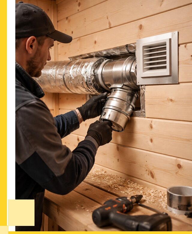 Монтаж вентиляции бани в Октябрьском от 12428 р. | ЭриданКтб