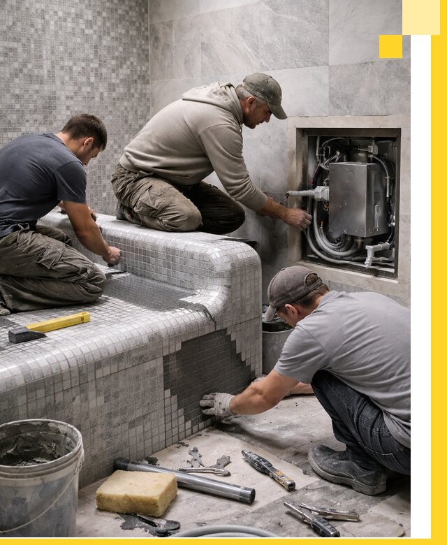 Проекты хамамов под ключ в Октябрьском и дизайн и строительство