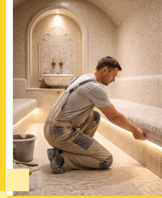 Отделка хамамов под ключ в Октябрьском от 5696 р. | ЭриданКтб