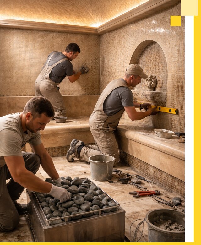 Проектирование и строительство хамама и сауны в Октябрьском