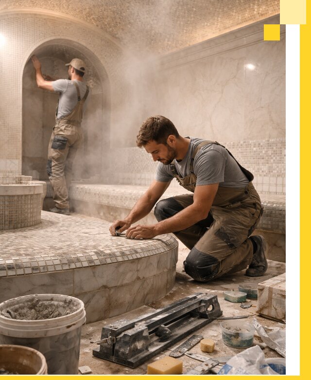 Профессиональный дизайн хамама и SPA под ключ в Октябрьском