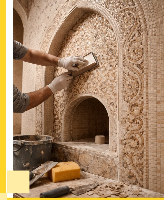 Мозаика для хамама в Октябрьском под ключ от 5179 р. | ЭриданКтб