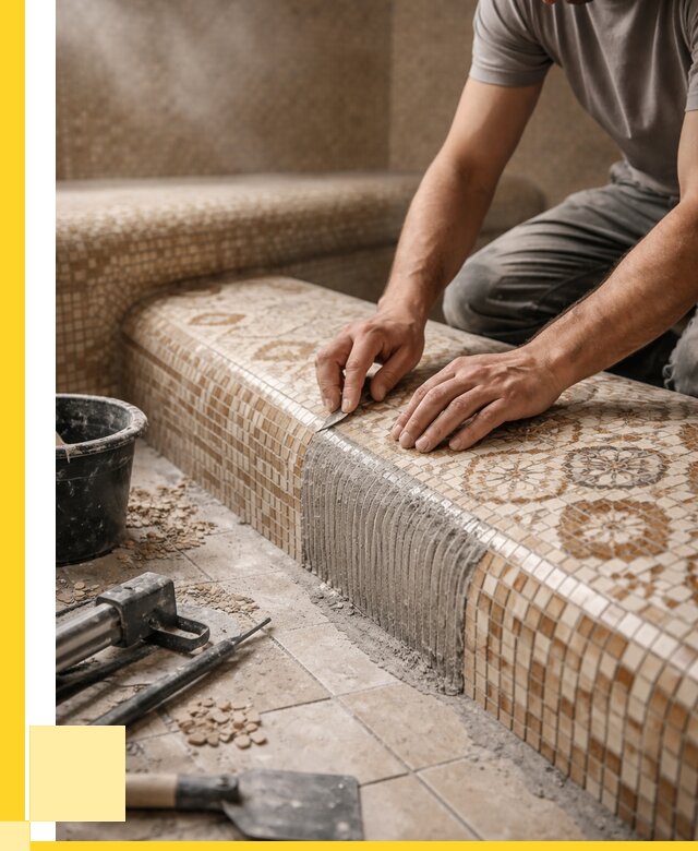 Плитка для хамама под ключ в Октябрьском от 3625 р. | ЭриданКтб