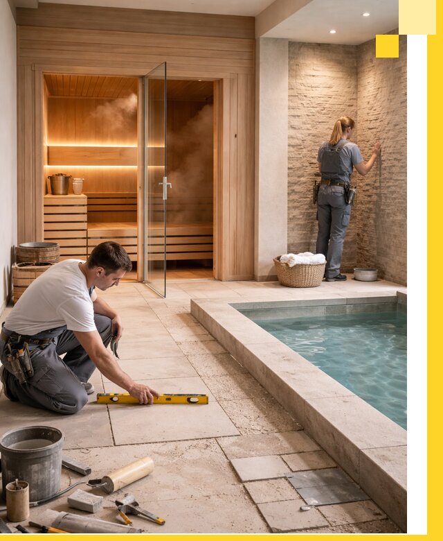 Комплексный дизайн и отделка интерьеров SPA под ключ в Октябрьском